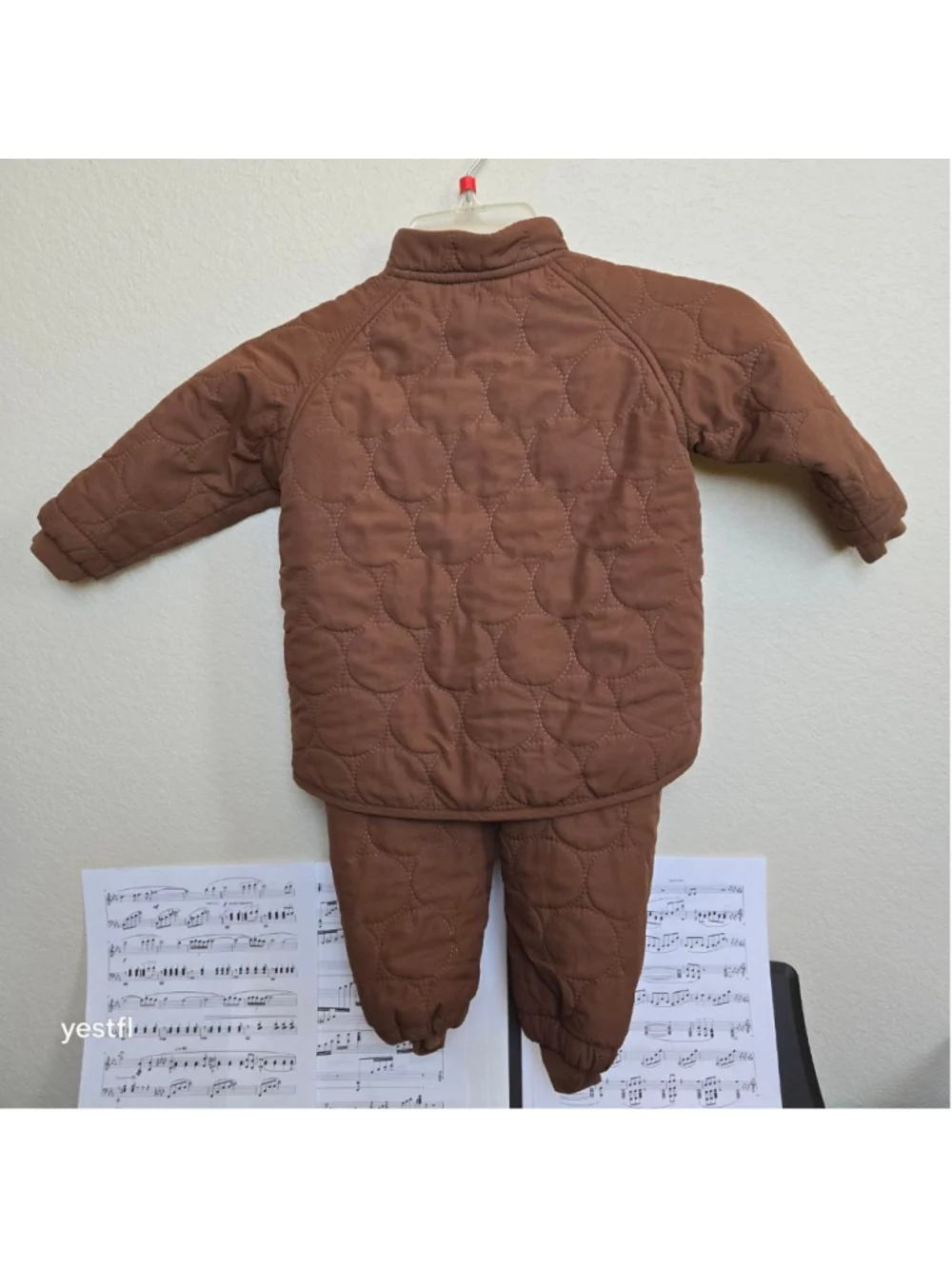 Konges Sløjd Copenhagen Mocha Quilted Puffer Jacket & Pants Set 18 Months